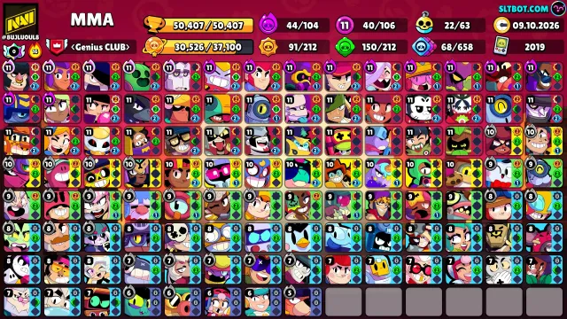2019 account, 50407 trophies, 106 brawlers, 16 primes