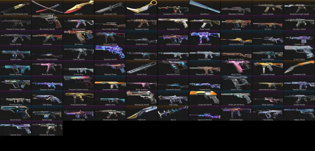 !!!Make your offer!!! Lots of limited skins, and many old beautiful ones, Sale, Diamond 1, Agents: 22, Skins: 93