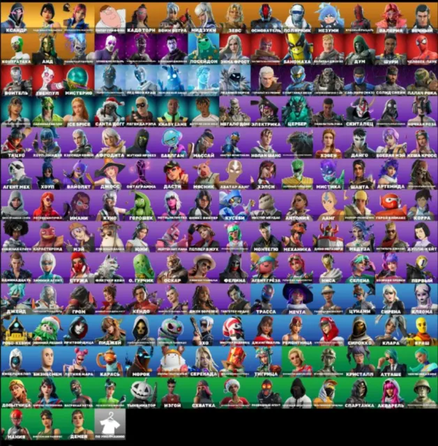 The account has 185 skins and is a highly-developed account., Sale, skins 185