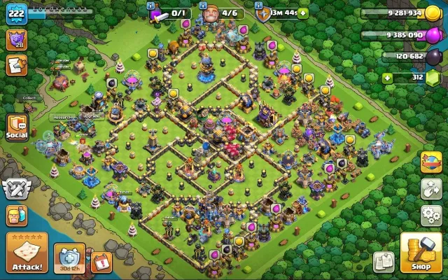 18 TH | 222 LVL | 72/92/54/64/41/11 | топ экипа, 18 TH Родной Деревни, 10 TH Строителя