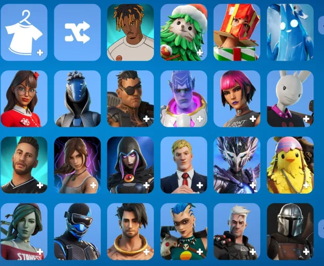 Selling a Fortnite account. Skins available starting from Chapter 2, Season 2. 74 skins., Sale, skins 74