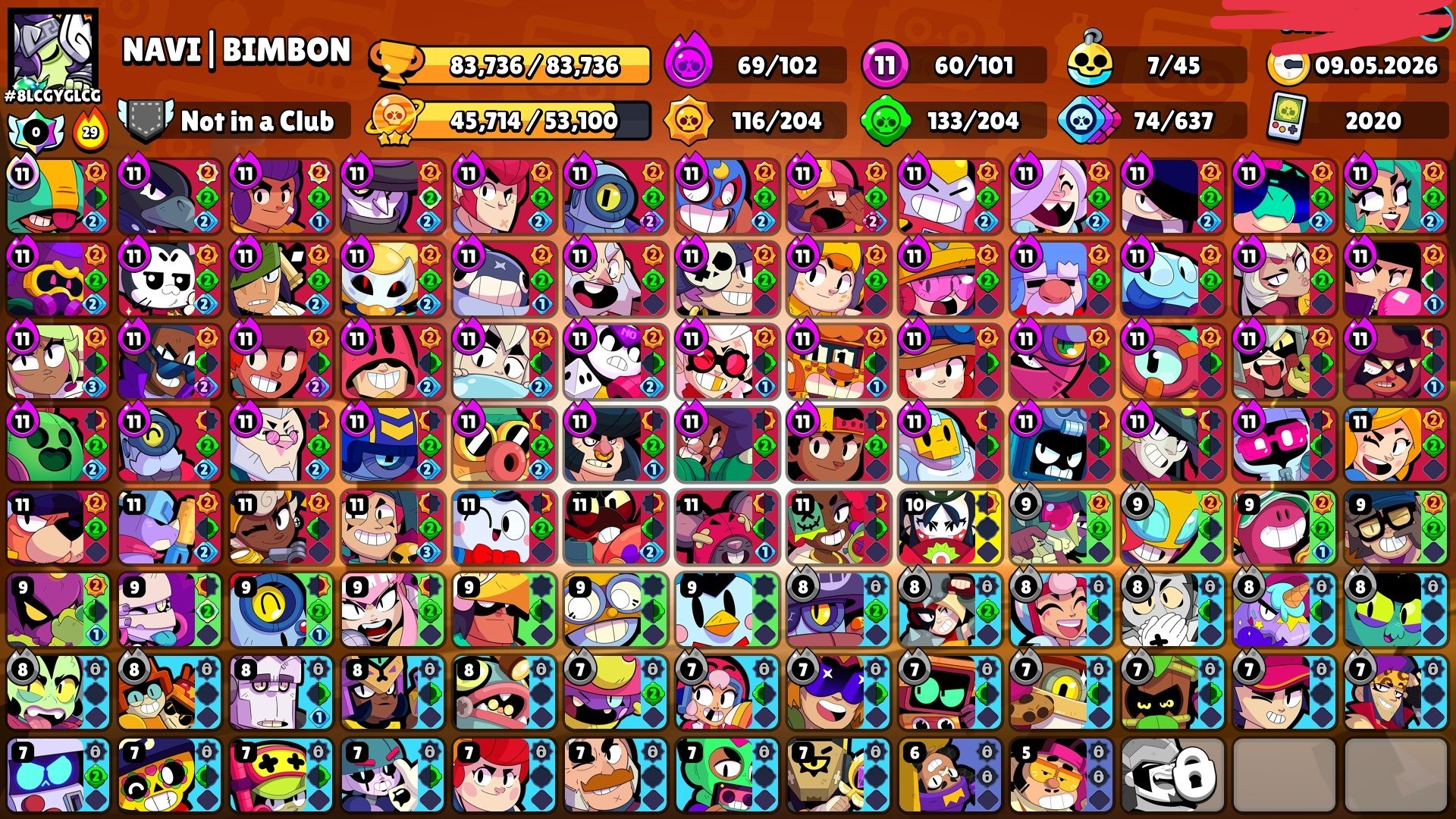 💵15+ BP, 2 PRO PASS💵 Bad Boy Buzz, Flower Charlie, and so on. MASTER, trophies 83700, brawlers 101, primes 59