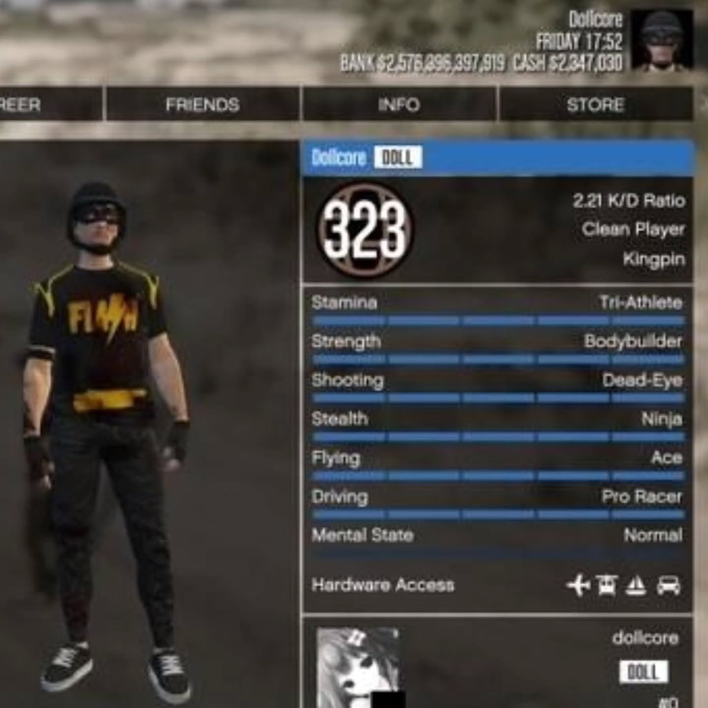 🎮 PS5 • ⭐️ Level 128 & 206 • 💰 $2.5T • 🏃♂️ 4x Fast Run (Both) • 🚗 Cars to Sell • #RB206, Sale