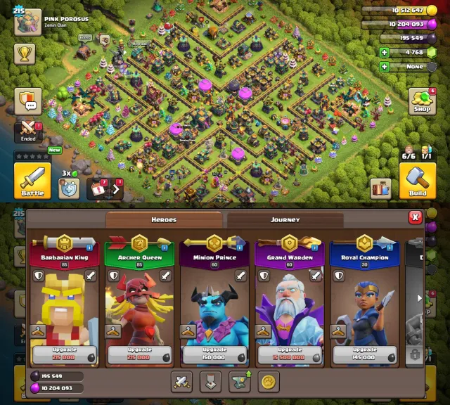 TH-14 100% MAX ✦ 2× LEAGUE SKINS 👑 85/85/60/30 ⚔️ 4K+ WAR STAR🏅 1500+ CWL MEDAL💜 12×EPIC (6 MAXED), 14 TH Home Village, 10 TH Builder Base