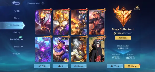 💫🎉🏆VERY FAT DENSE MULTI-ROLE ACCOUNT MEGACOL 2 LOTS OF EVENTS🏆💫🎉, Sale, Rank: Legend, Level: 84, Win rate: 52%, Heroes: 120, Skins: 499