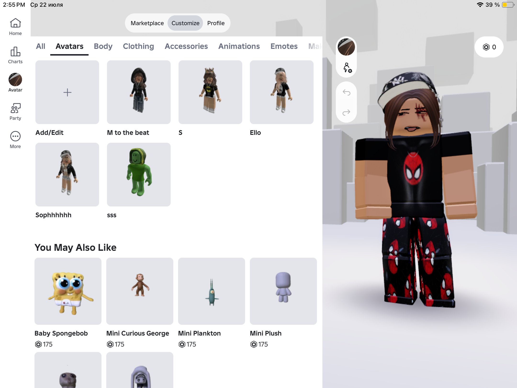 Girls account (Donated 4000 Robux total), Sale, Voice chat: No