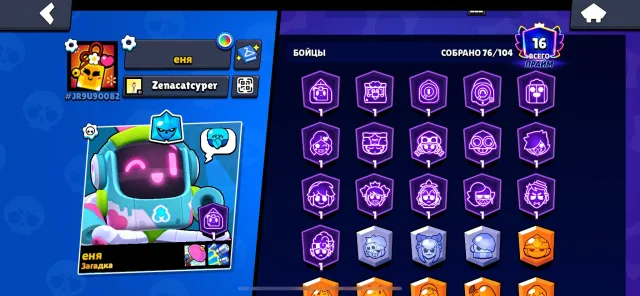666gems,16 primes , 26.000 coins, 11.000 blings, trophies 28329, brawlers 76, primes 16