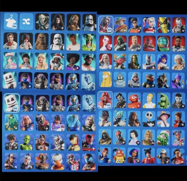 KİŞİSEL HESAP🔥💙DAĞ KAYAKÇISI🤍🤍PITTER GRIFFIN💙❤️HARLEY QUINN💚💚LİME BILLY, Satış, skinler 155