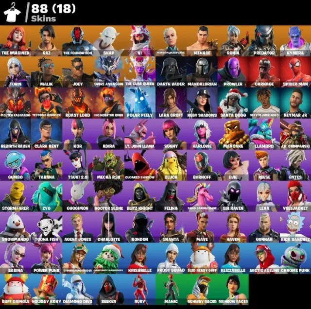 [PC/XBOX/PSN] ❤️ 88 SKINS | 💎 PARADIGM | 🔥 THE FOUNDATION | ✨ 15 EXKLUSIVE | 💰 600 V-BUCKS, Verkauf, Skins 88