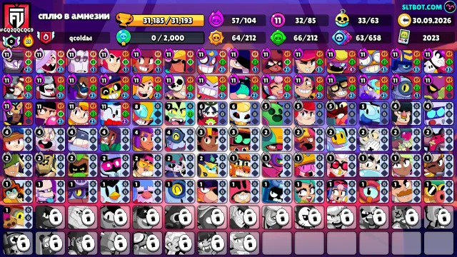 👑3 LEAGUE, TOP LEVELING, VIDEO REVIEW, REBINDING 6 2ND PRIMES👑, 31185 trophies, 85 brawlers, 16 primes