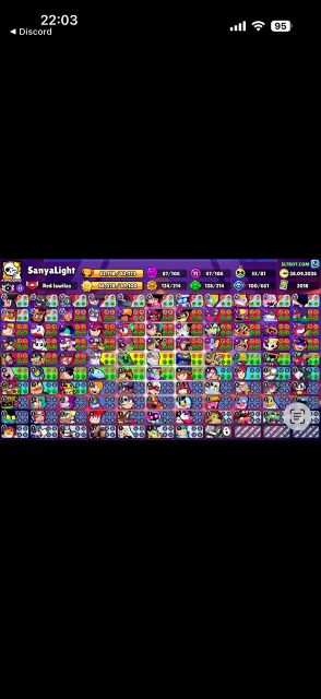 Personal account from 2018 with rare skins, 82718 trophies, 106 brawlers, 60 primes