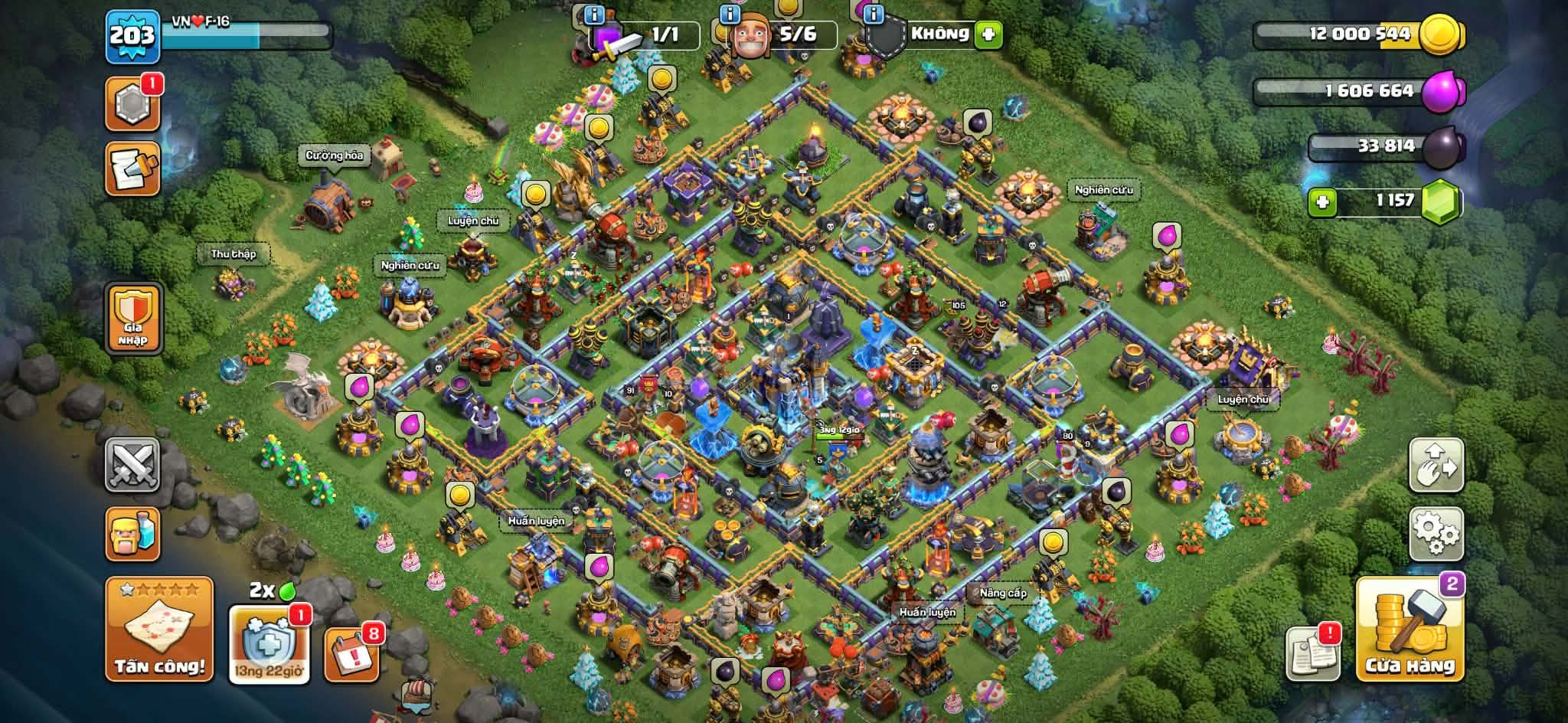 Th18 Very Close Max💥4 Epic Hero Equipment Max💥Almost Max 4 Hero💥NC 500💥Close max def army💥, 18 TH