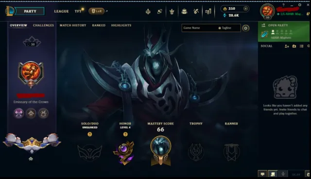 EUNE 🌎 RANKED READY✅350RP✅ 30 LVL {Unopened Loot} Unverified, Sale, level 30, champions 9, skins 2, Unranked