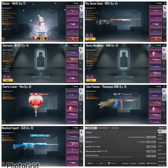 M416 GLACIER MAX”AKM”5 More Guns(KILL MSG)INVADER”FIEND HUNTER SET, Продажа, 79 уровень, Ранг: Алмаз, 70+ мифик скинов, 20+ прокачиваемых оружий, 10+ килл чатов, Нет спорт каров
