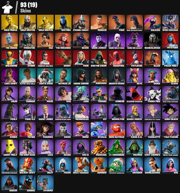 ⚡ KRATOS • Gold Midas • Gold Brutus • Sultura | 93 Skin | (PC/XBOX), Satış, skinler 93