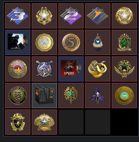 GUARANTEE ✔️ I NEVER BUY ACCOUNTS! 100% ☑️ 19 MEDALS IN CS2 STEAM 83 LVL 8 YEARS AUTO-DELIVERY 24/7🎮, Sale, Empty, Yes PRIME, Competitive