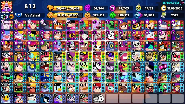 ACCOUNT 23 YEARS OLD | Saturnian Glory 2 | 105 brawlers, 64084 trophies, 105 brawlers, 38 primes