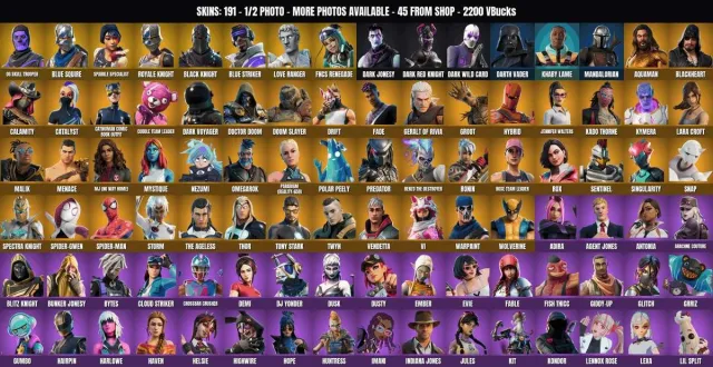 [PC] 191 ск 🔥2200 VB 🔥С1 ОГ ФИОЛЕТОВЫЙ СКЕЛЕТ🔥Чёрный рыцарь🔥Левиафан, Продажа, скины 191