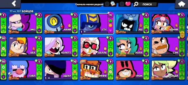 selling top account for foundation, 35372 trophies, 77 brawlers, 17 primes