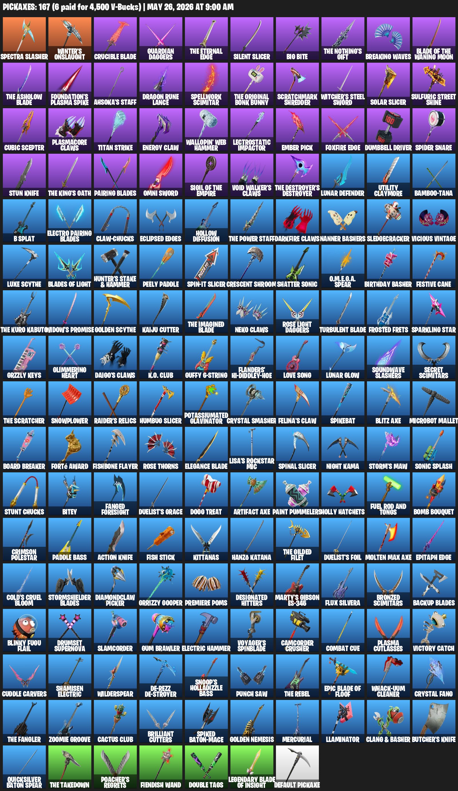 ❤️|PC/PSN/XBOX| Darth Vader, Omegarok, Snap, Paradigm, The Imagined, Spectra Knight, Sale, skins 109