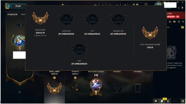 EUW- Gold 4 ✅Level 32 + High MMR, Продажа, уровень 32, чемпионы 28, скины 2, Золото