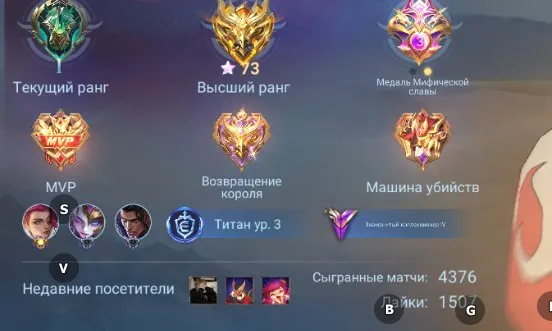 ⚡️Коф Чу, Минато Госсен, Коф Карина, Prime Грейджер⚡️Гарантія Якості⚡️, Продаж, Ранг: Епік, Рівень: 45, Процент перемог: 50%, Герої: 95, Облики: 204