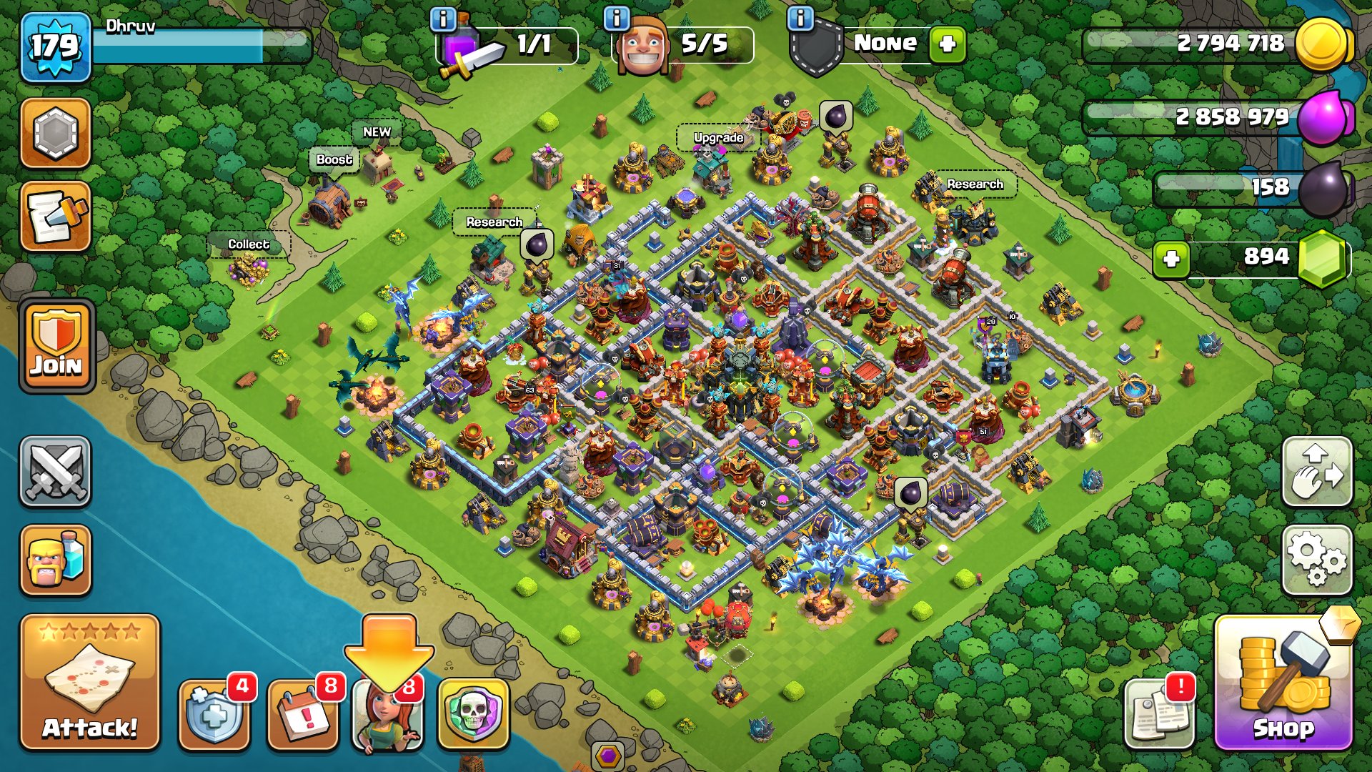 ✅[AUTO-ISSUE]💜17 tx💜10 ds⭐️ 911 Gems⭐️Lvl 179 👑Heroes 51/63/31/29/11 ✅tag:#9LYJRG89P, 17 TH Main Village, 10 TH Builder