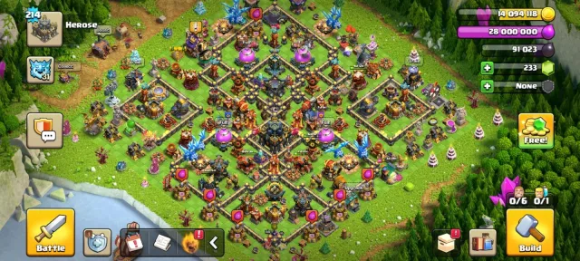 TH17 ALMOST MAX🏆11X EQUIPMENT🏆1874 CWL MEDAL🏆 23X SKIN🏆HEROES 100-100-71-71-45-15 🏆 NC YES, 17 TH Родной Деревни