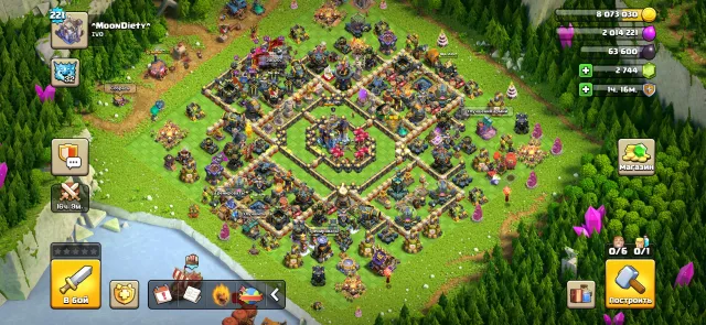 Clash of clans 18th Town Hall (32 Electro Dragons); Clash Royale (12450 trophies); Brawl Stars (56k trophies), 18 TH Home Village, 10 TH Builder Base