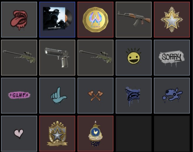 AK CS2 with Prime 4 medals, 1100 hours, Sale, Empty, Yes PRIME, Competitive