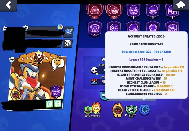 🎮 Личный жирный Supercell ID | Brawl Stars (102k+ / 103 FULL) + Clash Royale (Абсолют 1745+), 102252 кубков, 104 бравлеров, 83 праймов