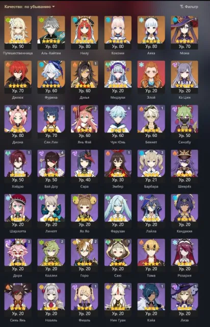🌀🔵🌀Furina+Signora+Nilou+Kokomi🌀🔵🌀Al-Haitham+Ayaka+Eloy🌀🔵🌀Mona C1+Dehya C1🌀🔵🌀Clearing=26.3%🌀🔵🌀22-5⭐, Any platform, Email linked, Lumine, Levelled up, AR 55