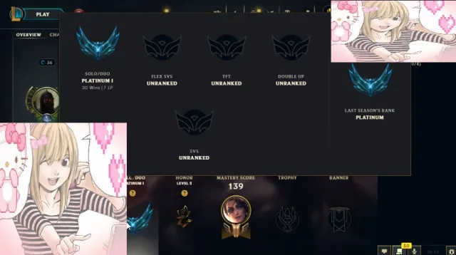 🎲🎯👀 +30 -10 🎲🎯👀 Battle Queen Katarina 🎲🎯👀 PLAT 1 🎲🎯👀, Sale, level 36, champions 60, skins 6, Platinum