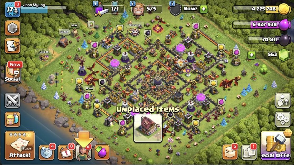 💫 MAX 95% TH 11 WITH 6 2015 TREES 💫 HEROES [30/30] ✨, 11 TH Main Village, 6 TH Builder