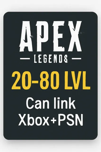 🍀 【 APEX 20-80 LVL EA + 𝗫𝗯𝗼𝘅 + 𝗣𝗦𝗡 】 🍀РЕЙТИНГ ОТКРЫТ ♠️МОЖНО ПРИВЯЗАТЬ XBOX И PSN ♦️ ПОЛНЫЙ ДОСТУП 🔑, Новичок, 20 уровень, Реликвия: Нет