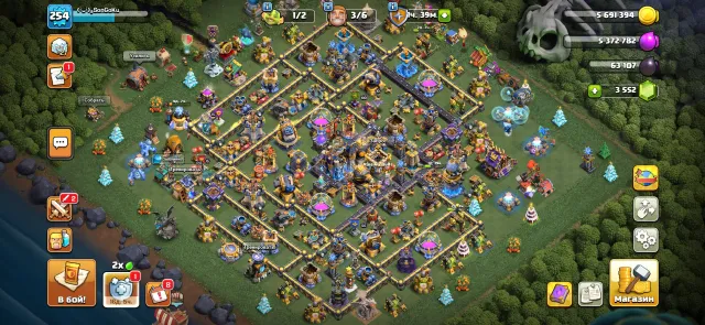 🔥 TH18 | 254 LEVEL | 3552 💎, 18 TH Home Village, 10 TH Builder Base