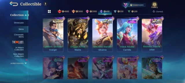 🌲Hero Max➤All emblem Max🌲EPIC Carmila➤Freya➤Gatokacka➤Khufra➤Irthil➤Kagura➤change➤Gusion➤Valir🪴, Продажа, Ранг: Мифический Бессмертный, Уровень: 99, Процент побед: 52%, Герои: 138, Облики: 265