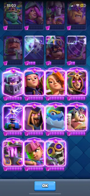 10650🏆 15 EVO 15 TOWER 16 CARDS 121/121 CARDS 2278💎 74+ EMOTIONS👽 4 YEAR ACCOUNT, 26 arena, 60 level, 10500 trophies, 121 cards, 21 leg, No