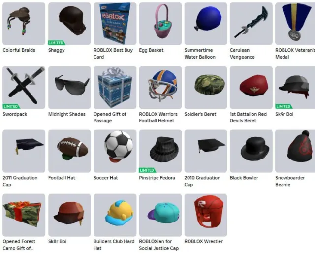 2009 | Football hat + Soccer hat + black bowler + sk8r boi + bc hat + 13k value, Sale, Voice chat: No