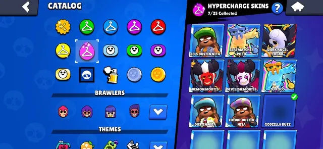 84k+ trophies | 4 BP+ and 2 Pro Pass | 52 power 11 | 74 Hypercharges + as a gift account CR 11k+ trophies, 84128 trophies, 105 brawlers