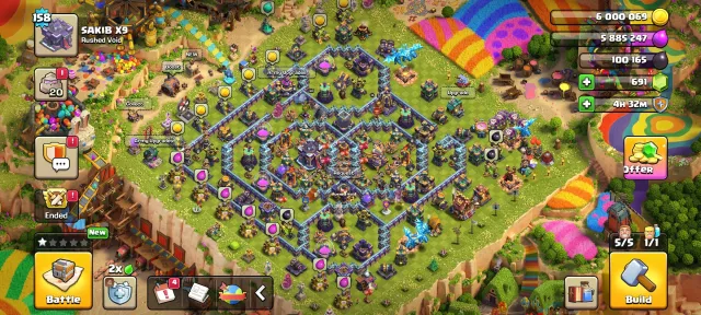 🔥TH15 SEMI MAX 🔥 90% EQUIPMENT AVAILABLE 🔥 GOOD LEVEL HEROS 🔥, 15 TH Родной Деревни, 9 TH Строителя