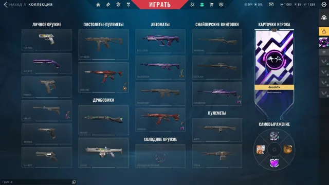 Account for calibration | Knife - Lasso New Frontier + 1000 VP, Sale, For calibration, Agents: 8, Skins: 10