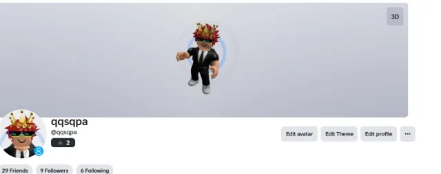 🔥 Roblox account qqsqpa | Cool skin with a crown 👑 | 1k spent, Sale, Voice chat: No