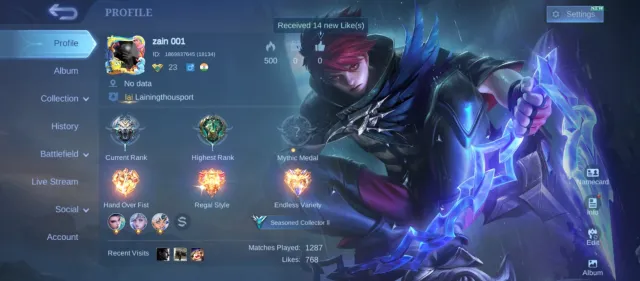 Need money, Sale, Rank: Epic, Level: 23, Win rate: 45%, Heroes: 84, Skins: 91
