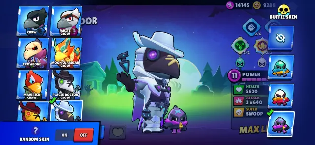 ⚡️Account for a beginner⚡️🔥184 gems🔥🌪️6 legendaries🌪️💳PRIME CROW AND LEON💳SKINS IN DESCRIPTION, 4228 trophies, 67 brawlers, 2 primes