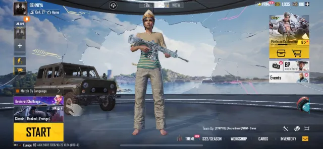 ✅UC 100✅M416 Glacier ур.3✅SLR ур.3✅8 Миф.✅, Продажа, 49 уровень, Ранг: Алмаз, 1-9 мифик скинов, 1-9 прокачиваемых оружий, 1-4 килл чатов, Нет спорт каров