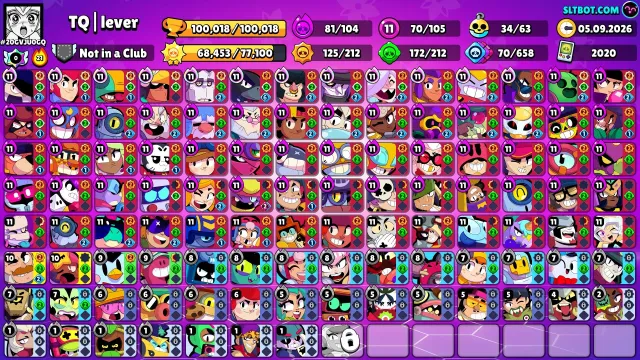 👑TOP ACCOUNT ❤️🔥2020 YEAR❤️🔥100018 TROPHIES ❤️🔥+ CLASH ACCOUNT 7500 TROPHIES❤️🔥MANY SKINS👑, 100018 trophies, 103 brawlers, 83 primes
