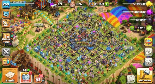 🟦💥【 TH 18 】⚡️259 LVL ⚡️【ГЕРОИ - 100/110/77/85/55/11 】Скриншоты ⚡️🟦💥💥, 18 TH Родной Деревни, 10 TH Строителя