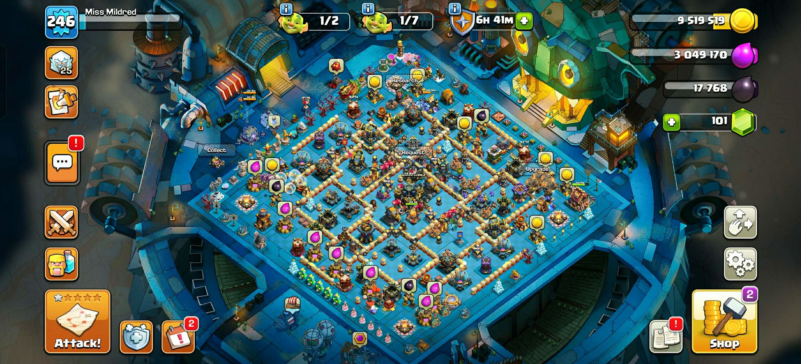 TH 17 MAX💹GOOD SCENERY💹HERO: 83/84/50/56/32💹MAX EQUIPMENT🏷️𝗡𝗼𝘁𝗲: 𝟏𝟎𝟎% 𝐒𝐚𝐟𝐞 𝐀𝐜𝐜𝐨𝐮𝐧𝐭 𝐆𝐮𝐚𝐫𝐚𝐧𝐭𝐞𝐞𝐝📌, 18 TH