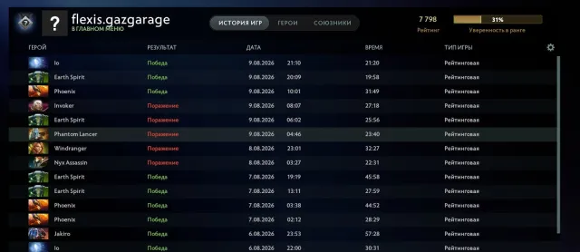 The best account under the main TOP 144 leaderboard LIFETIME WARRANTY, Sale, 7800 MMR, 10735 Behavior score, 250 games, 221 hours
